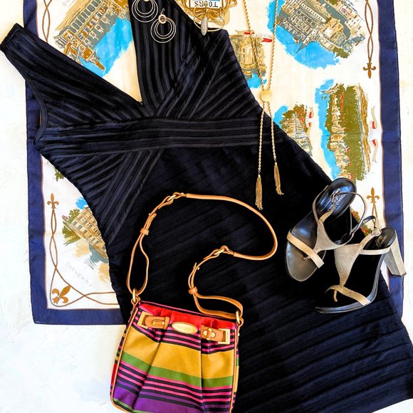 Betsy Adam Black Bandage Dress - Picture 2 of 6